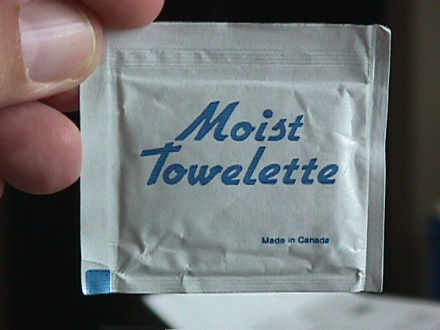 moist towel